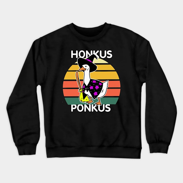 honkus ponkus duck funny haloween Crewneck Sweatshirt by Seastore